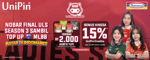 Nobar Final ULS Season 3 Sambil Top Up Diamonds MLBB, Gratis YUPI + Cashback 15%!
